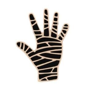 Mummy Hand Halloween Pin Brooch